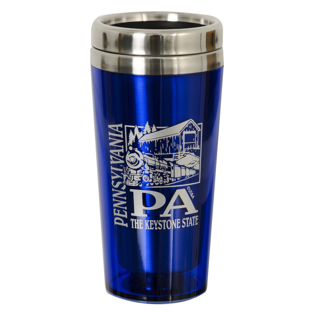PMPA1 Insulated Stainless Mug BLUE Pennsylvania