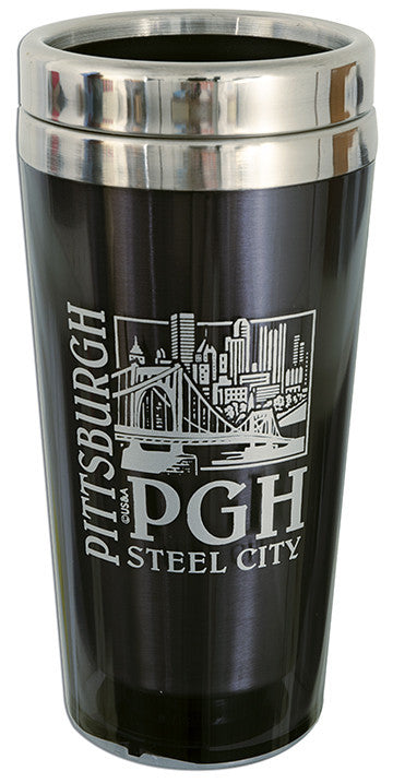 PMPG4 Insulated Stainless Mug Pittsburgh BLACK