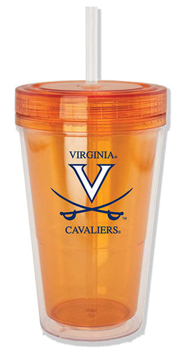 PMUV2 Acrylic Tumbler 16 oz ORANGE Virginia Cavaliers