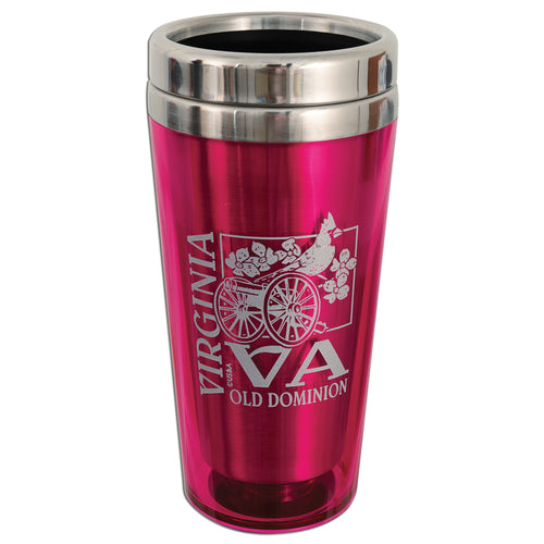 Insulated Stainless Mug - Virginia PINK