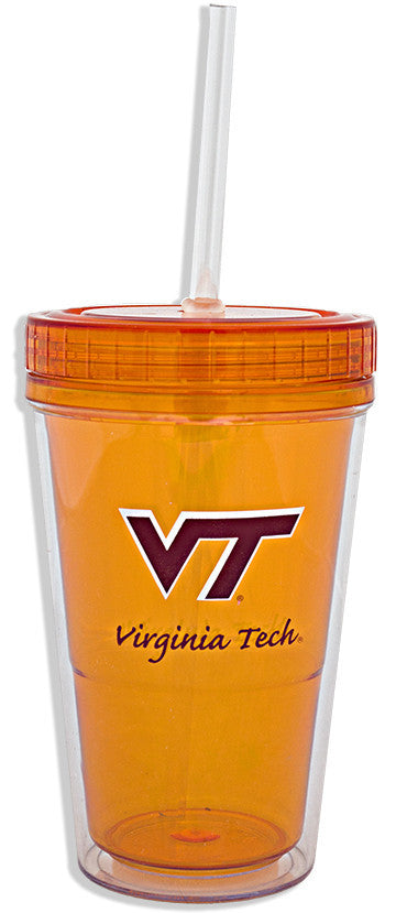 PMVT4 Acrylic Tumbler 16 oz ORANGE Virginia Tech