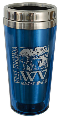 PMWV3 Insulated Stainless Mug West Virginia Light BLUE