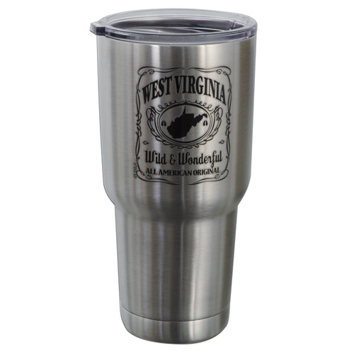 PMWV5 Stainless Vacuum Insulted 30oz Tumbler West Virginia