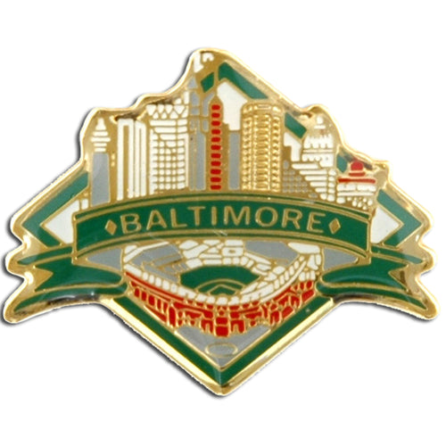 Pin Brass Enamel Baltimore Diamond