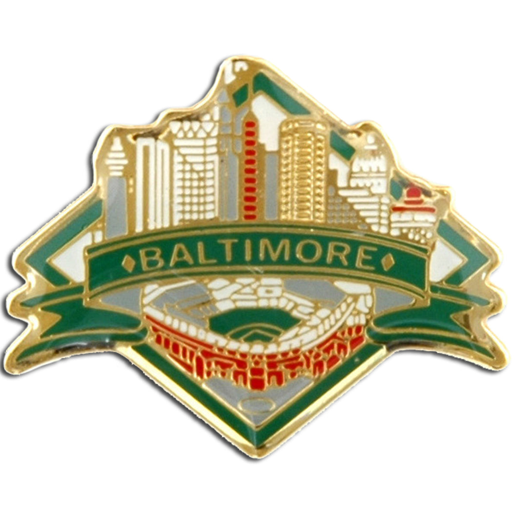 Pin Brass Enamel Baltimore Diamond