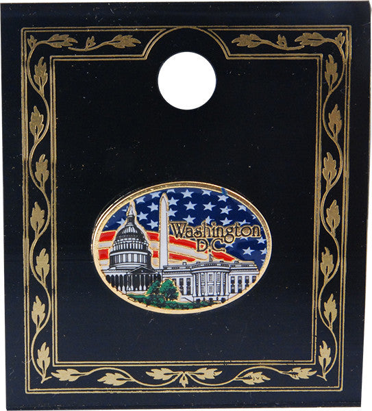 Pin Color Filled Washington DC Day