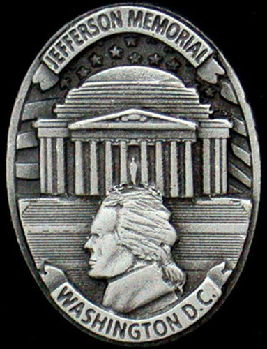Pin Pewter -Washington DC Jefferson Memorial