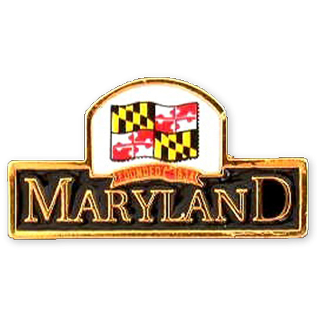 Pin Color-Filled Maryland Flag 1634