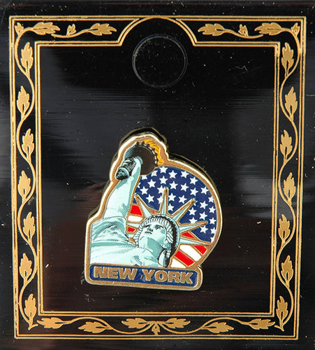 Pin Color-Filled Statue of Liberty New York