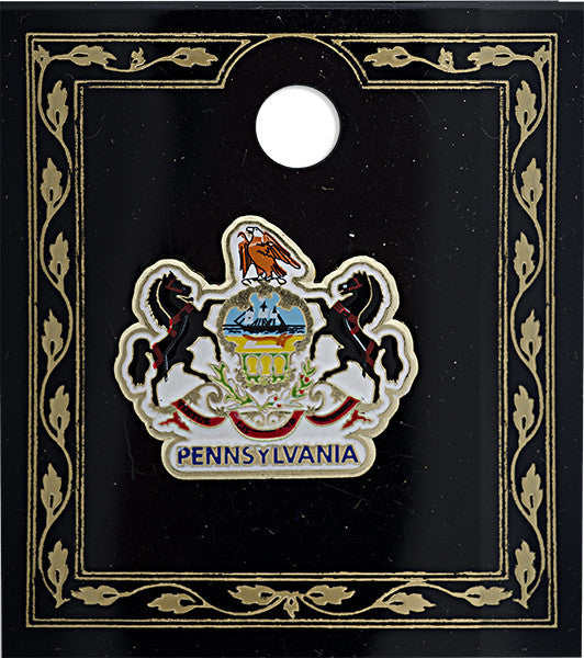 Pin Colorfiilled Pennsylvania Crest