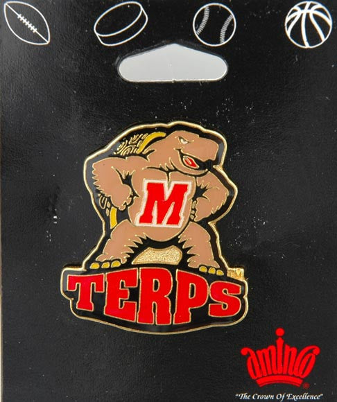 Pin Brass Enamel University of Maryland Logo