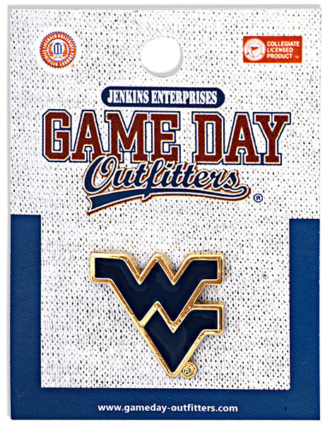 Pin Metal Carded WVU Logo