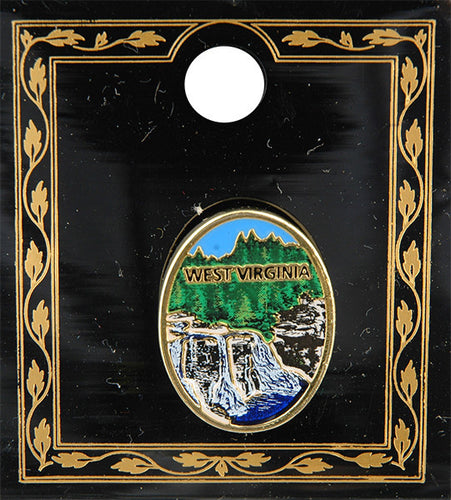 Pin Color-Filled West Virginia Falls