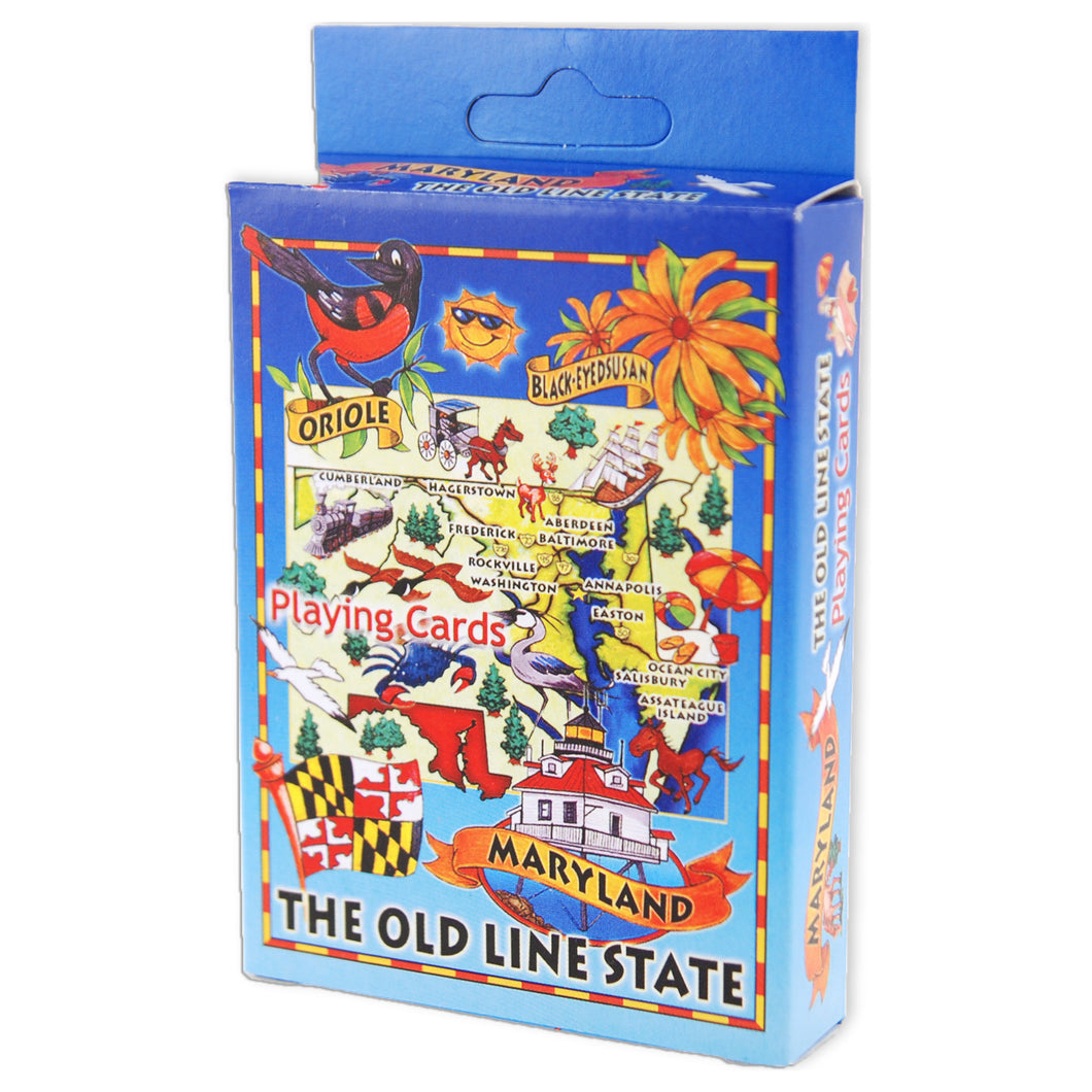 PRMD1 Playing Cards Maryland Map