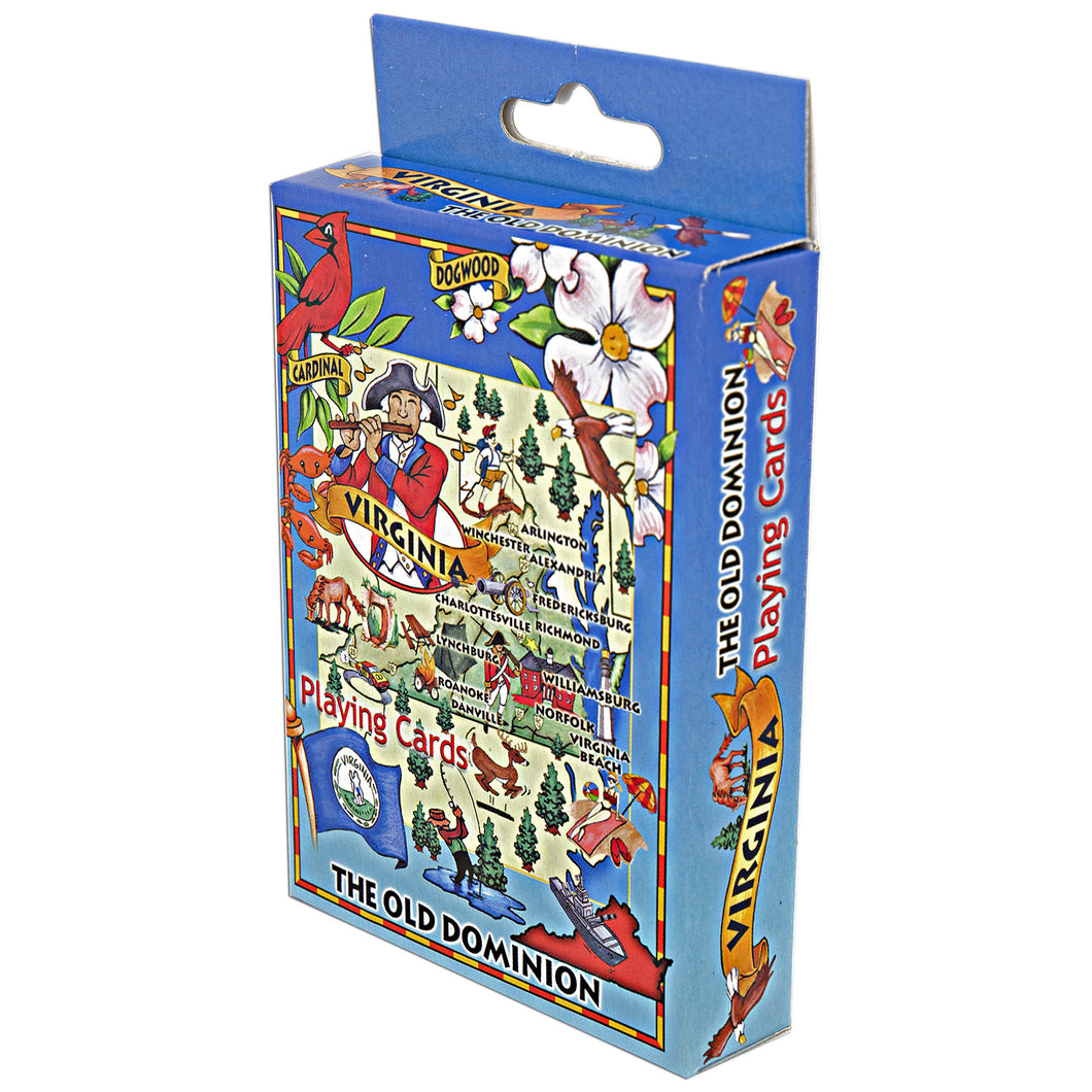 PRVA1 Playing Cards Virginia Map