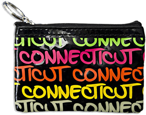 Small Rectangle Purse Connecticut Black Rainbow