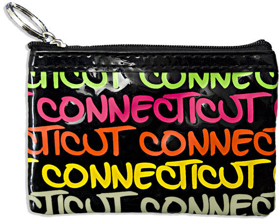 Small Rectangle Purse Connecticut Black Rainbow