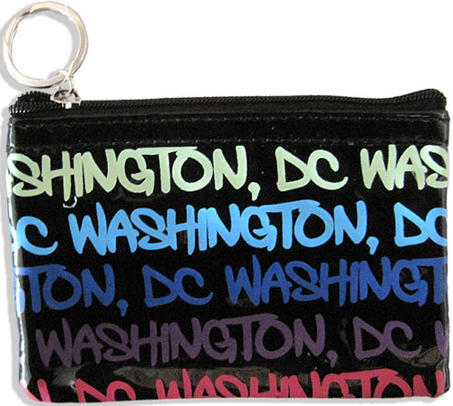 Small Rectangle Purse Washington DC Black Blue Purple