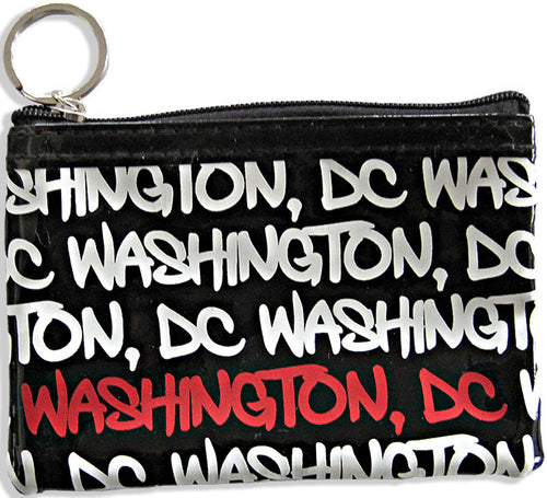 Small Rectangle Purse Washington DC Black White Red
