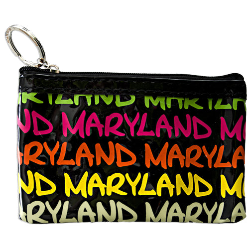 Small Rectangle Purse Maryland Black Rainbow