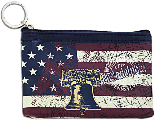 Small Rectangle Purse Philadelphia USA Flag
