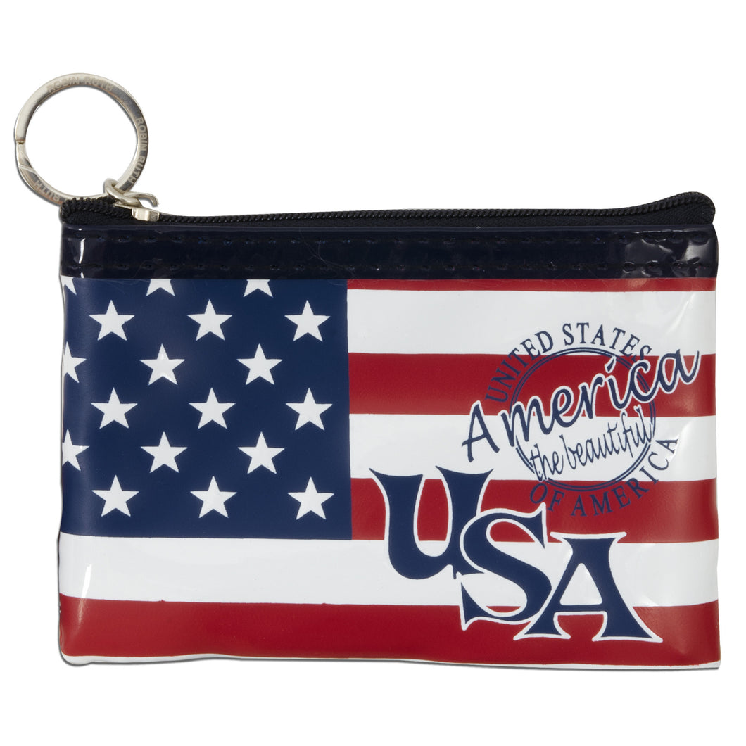 PUUS01 Small Rectangular Purse - USA Flag