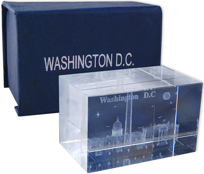 Crystal Cube Laser Monuments Washington DC