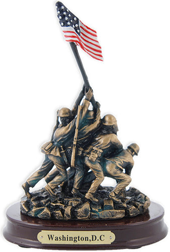 Figurine Wood Base -Iwo Jima Washington DC