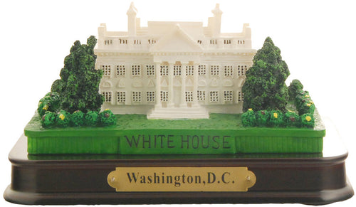 Polyresin Wood Base White House
