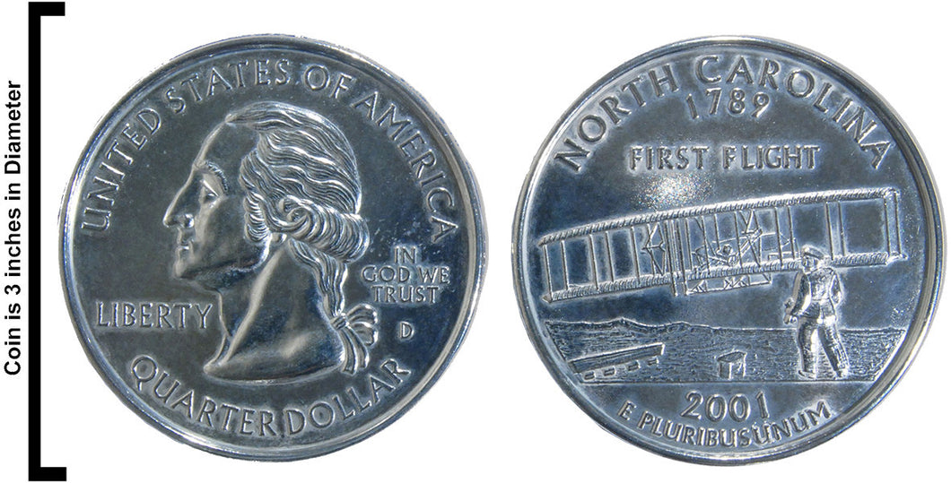 Coin Paperweight North Carolina Quarter