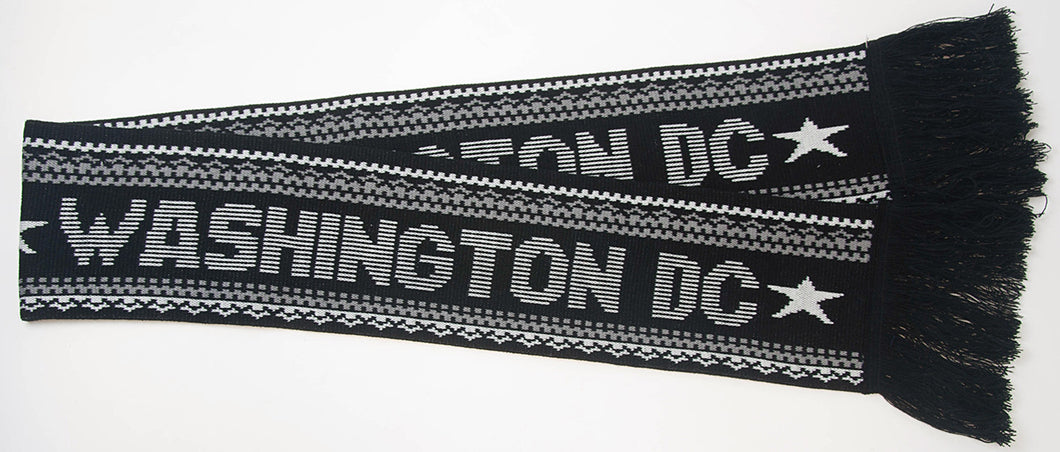 Scarf - Winter - Washington DC Black / Charcoal