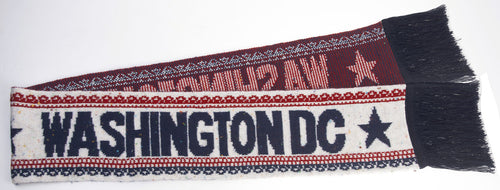 Scarf - Winter - Washington DC White / Red / Navy