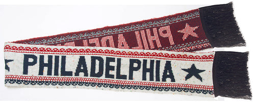 Scarf - Winter - Philadelphia White / Red / Navy