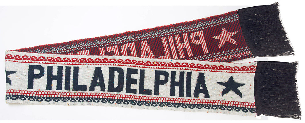 Scarf - Winter - Philadelphia White / Red / Navy