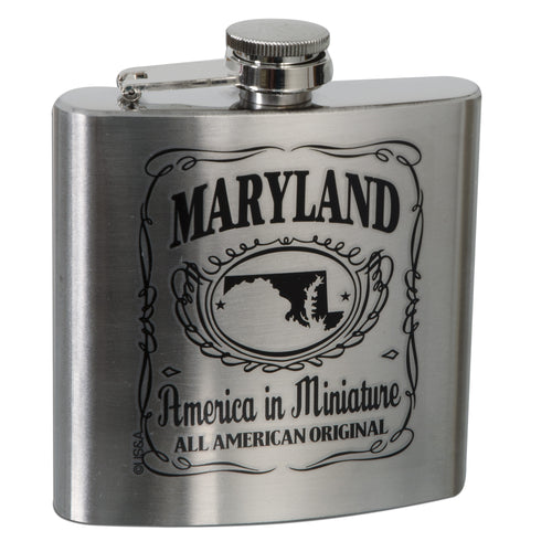 SFMD1 Stainless Flask 6 oz. - Maryland