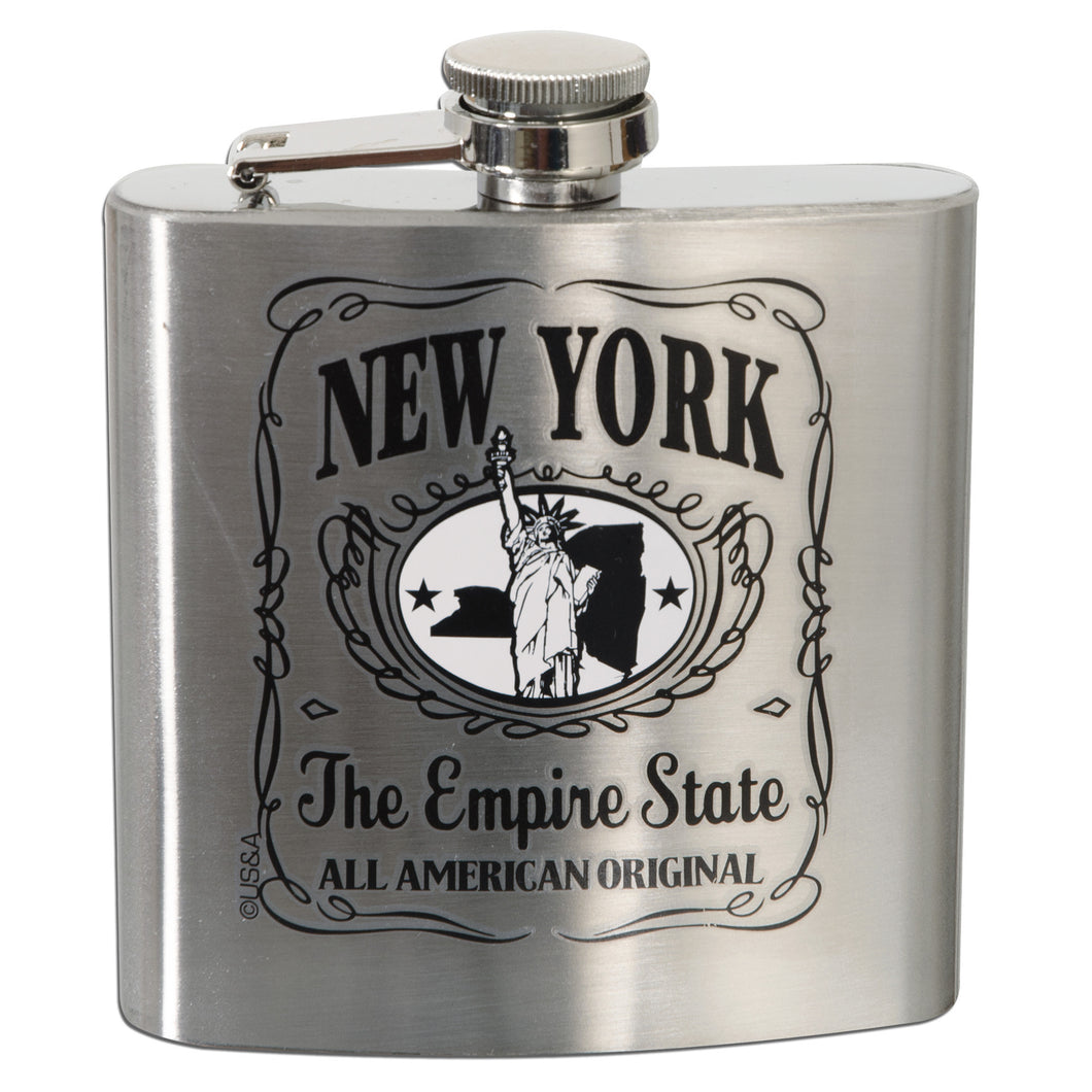 SFNY1 Stainless Flask 6 oz. - New York