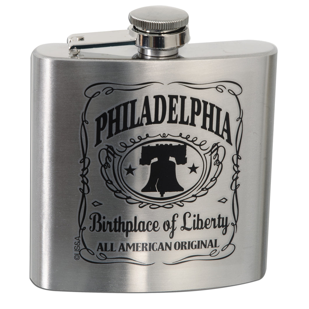 SFPH1 Stainless Flask 6 oz. - Philadelphia