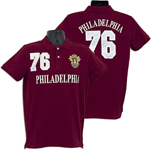 Polo Shirt Philadelphia 76 BURGUNDY Size XL