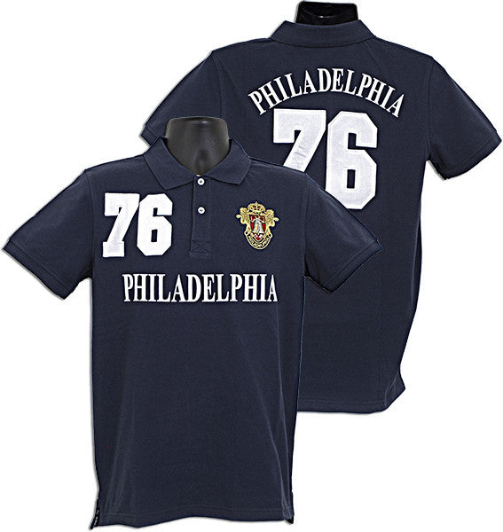 Polo Shirt Philadelphia 76 NAVY Size XL