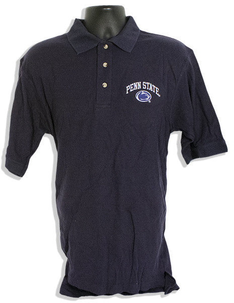 Golf Shirt Penn State Embroidered Navy Size XX