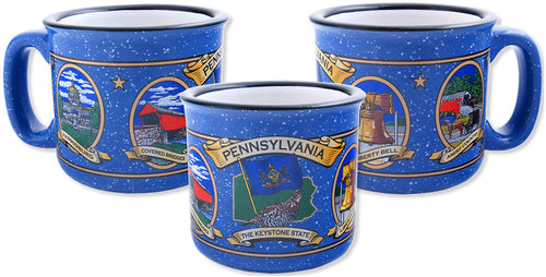SMPA2 Campfire Mug Blue Pennsylvania Ovals