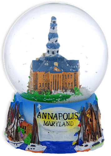 Water Globe Glass 65mm Annapolis Souvenir