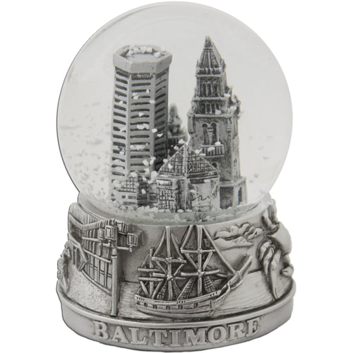 Water Globe Glass 65mm Baltimore Pewter Souvenir