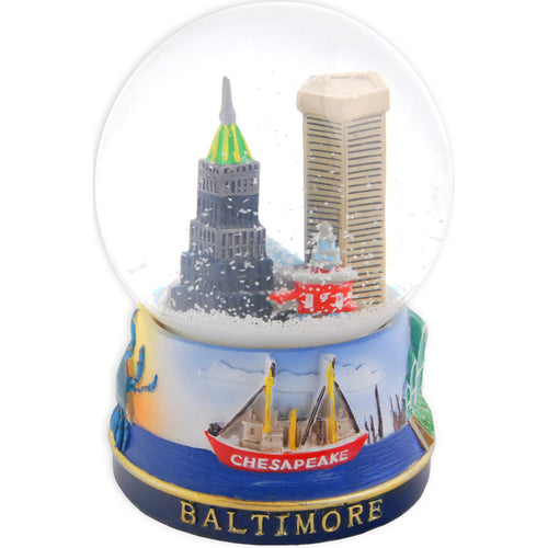Water Globe 100mm Baltimore Souvenir