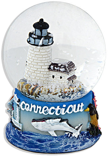 Water Globe Glass 45mm Connecticut Scene Souvenir