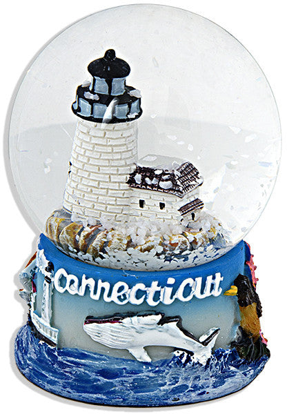 Water Globe Glass 45mm Connecticut Scene Souvenir