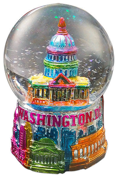 Water Globe 65mm Metallic Washington DC Souvenir
