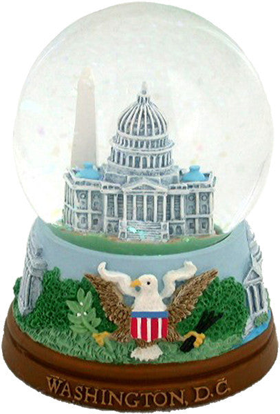 Water Globe Glass 65mm Washington DC Souvenir