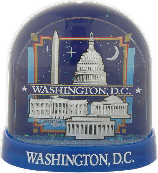Snow Dome Tall DC at Night Souvenir