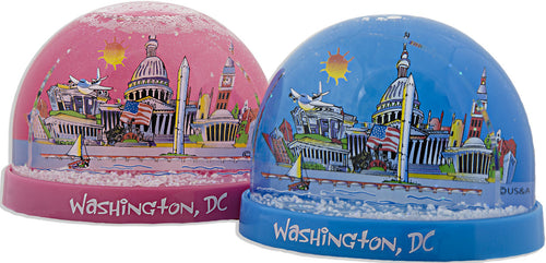 Snow Dome Pastels DC Cartoon Scape Souvenir